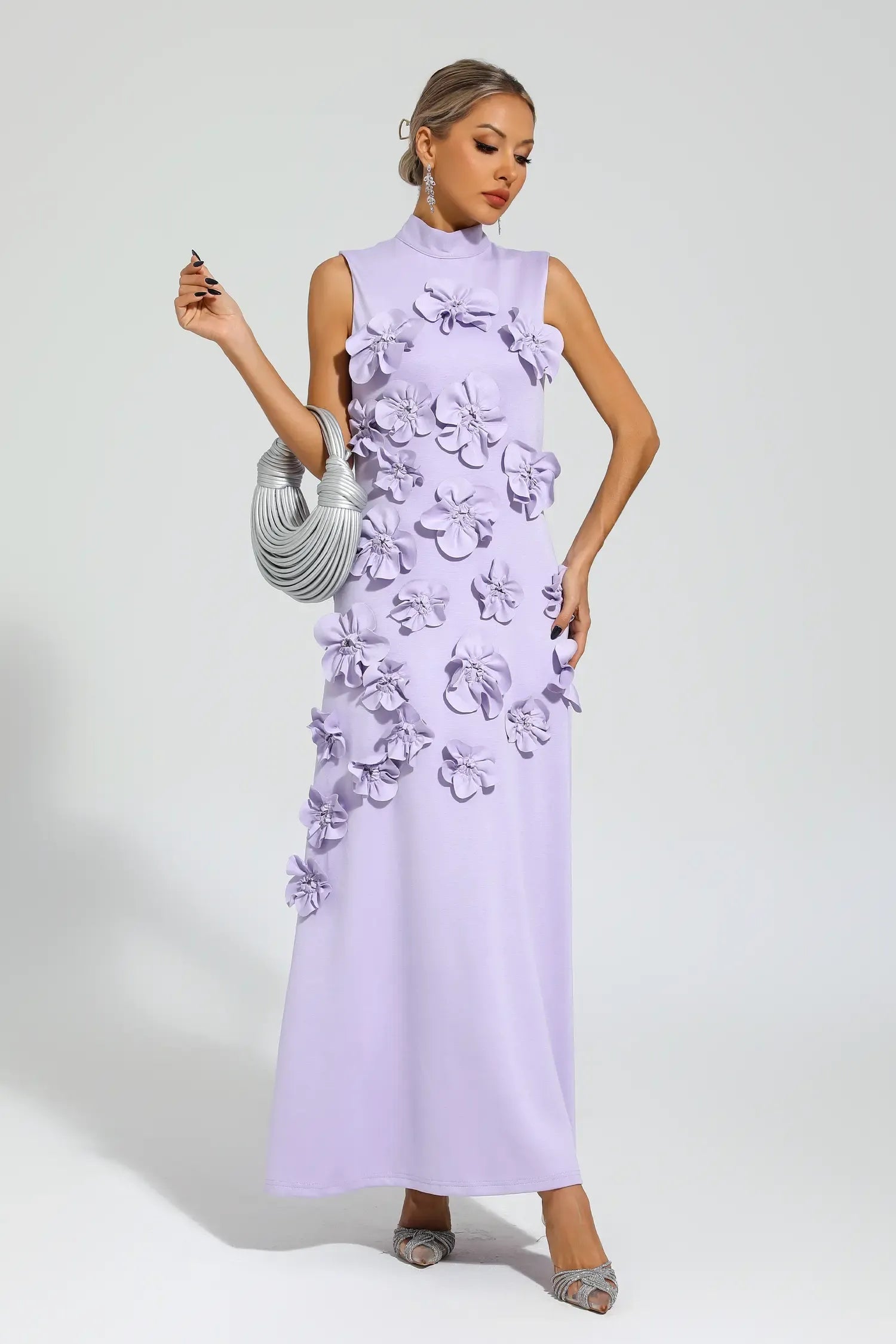 Lilac Petal Grace Dress
