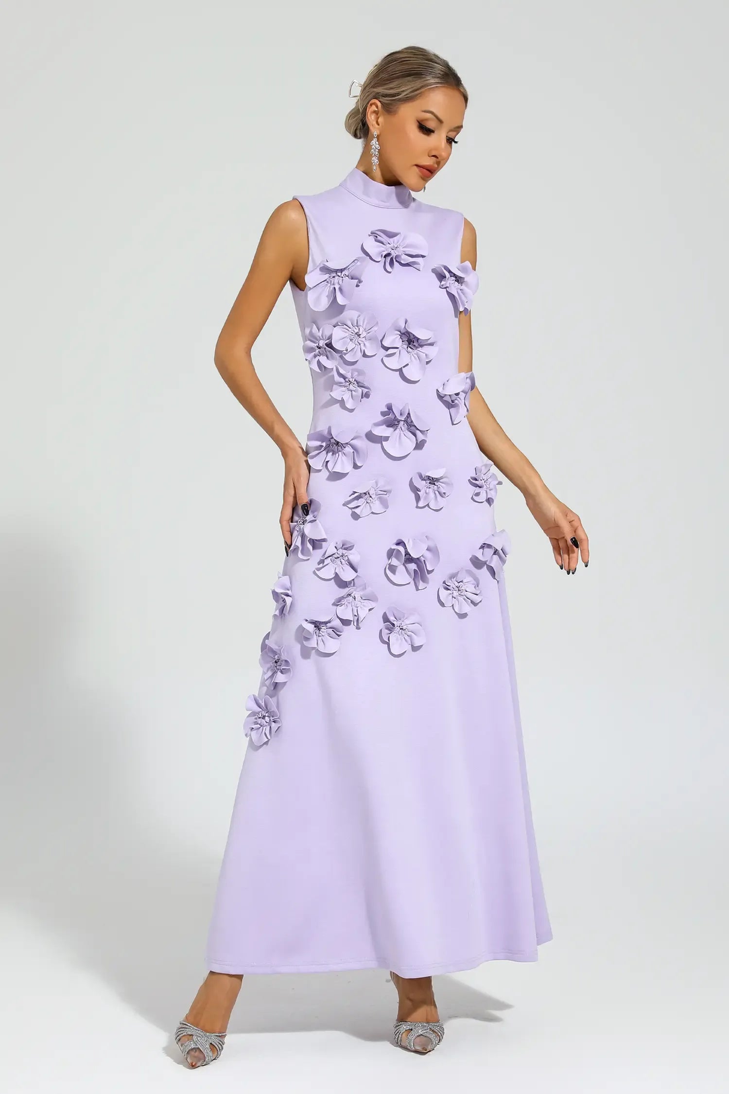 Lilac Petal Grace Dress