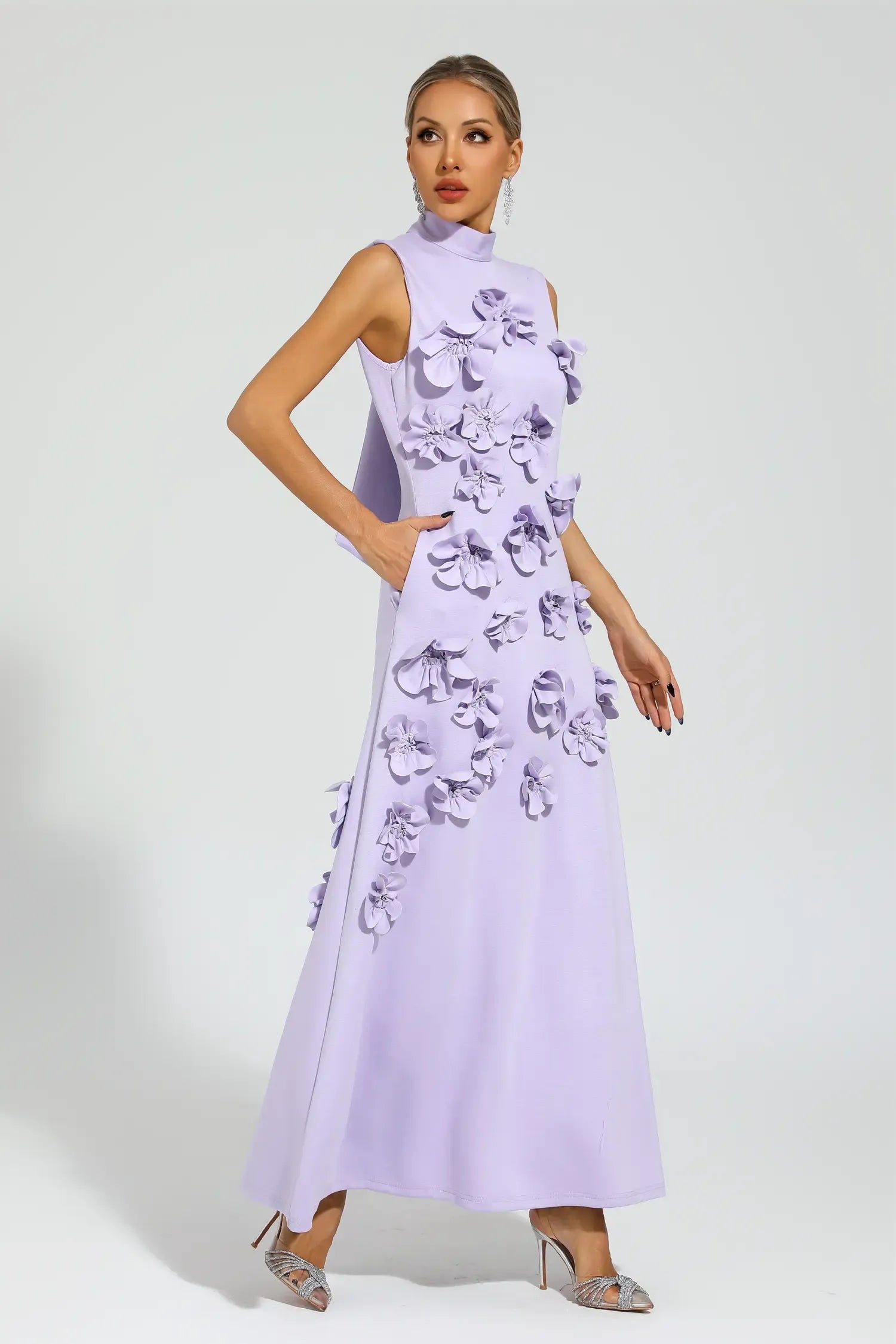 Lilac Petal Grace Dress