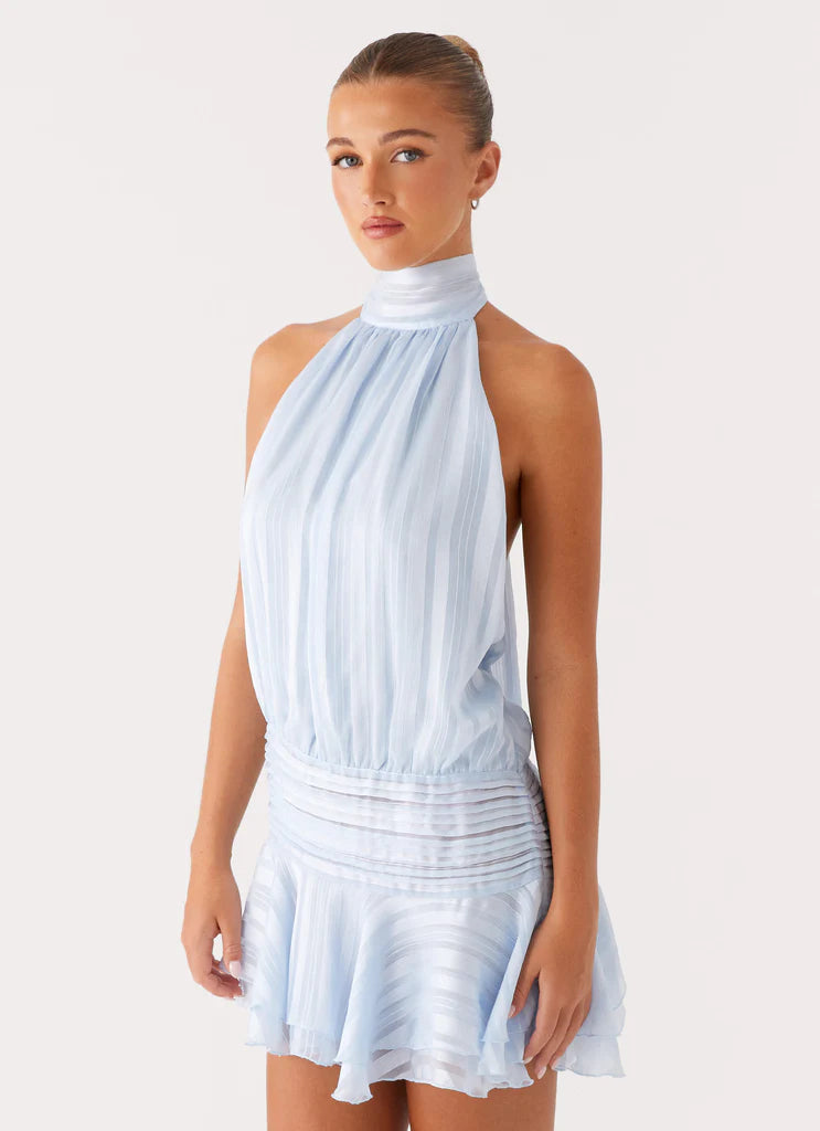 Bernique Halter Mini Dress