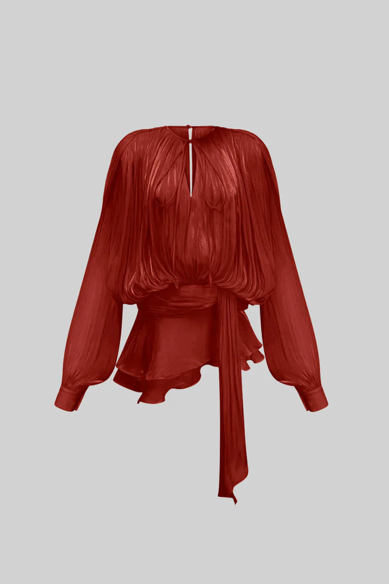 Moonlight Pleated Ruffle Dress