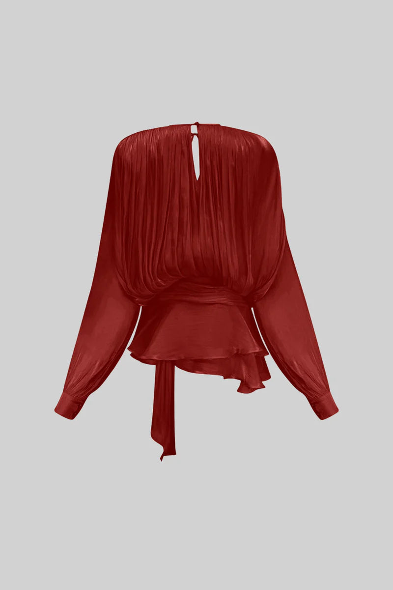 Moonlight Pleated Ruffle Dress