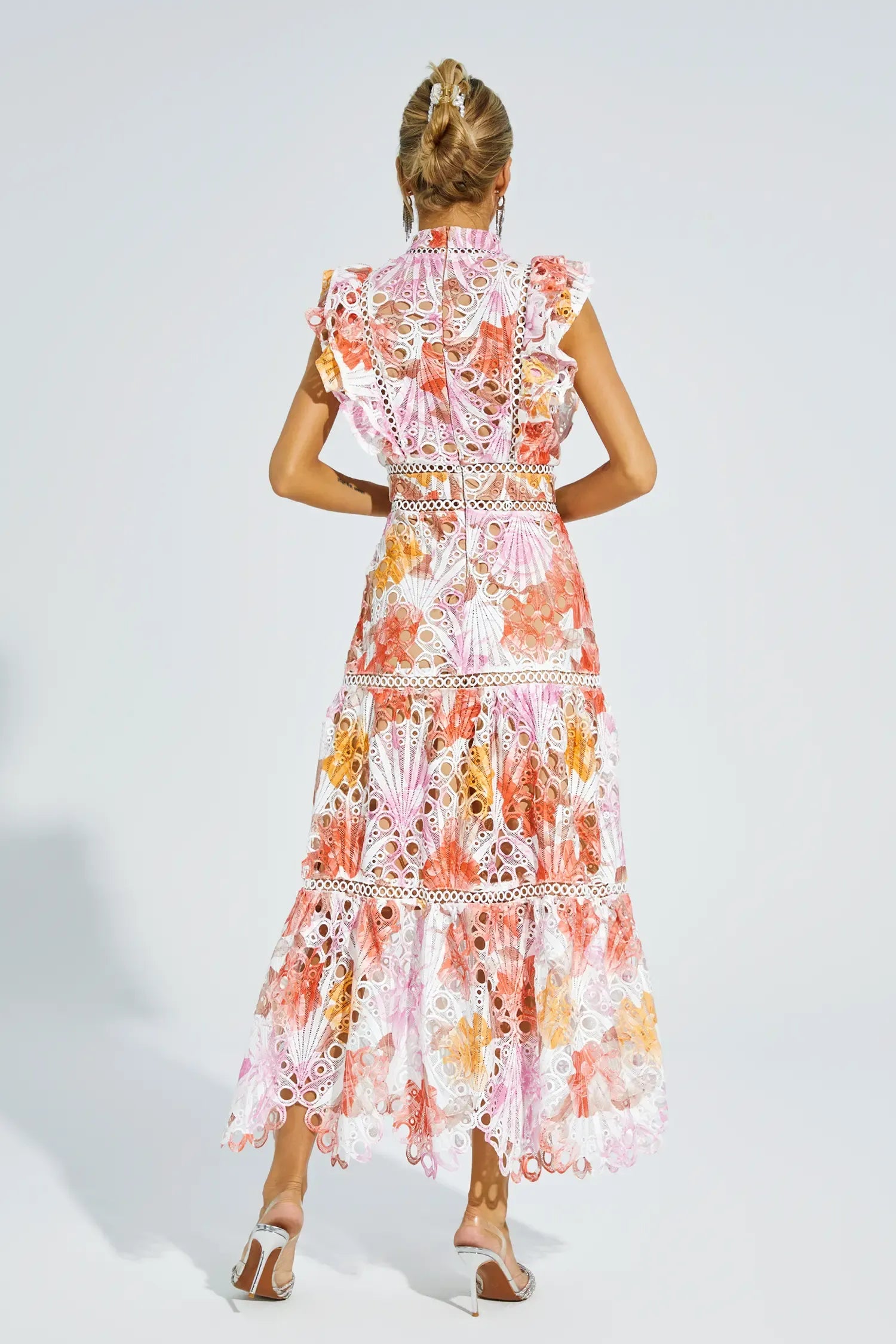 Celeste Garden Lace Maxi Dress