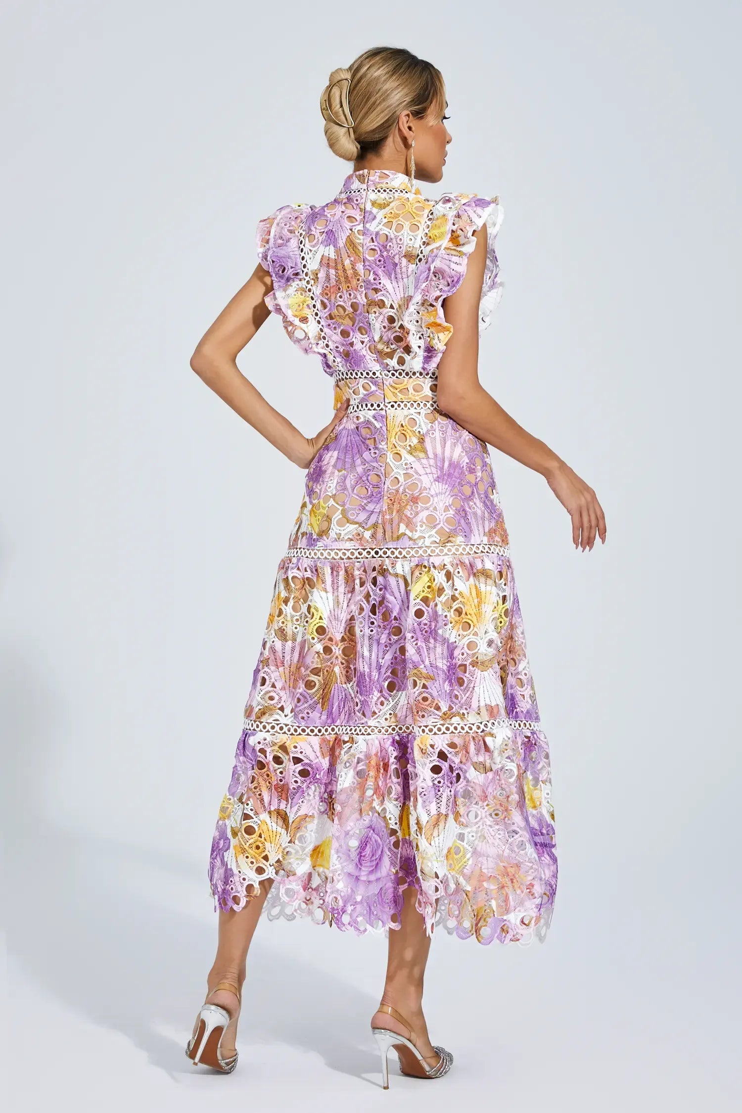 Celeste Garden Lace Maxi Dress