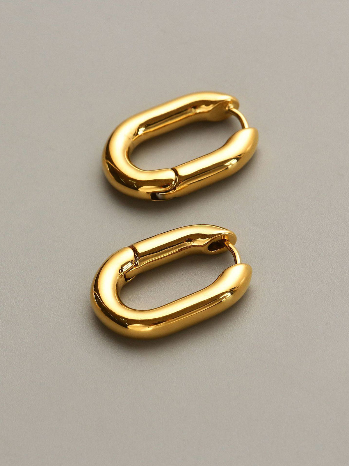 Mini Oval Link Earrings