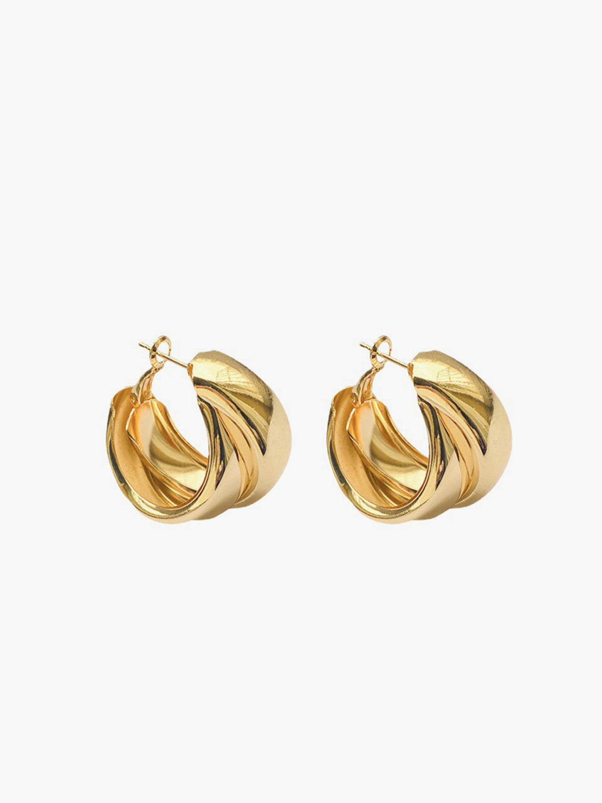 Twisted Bold Hoop Earrings