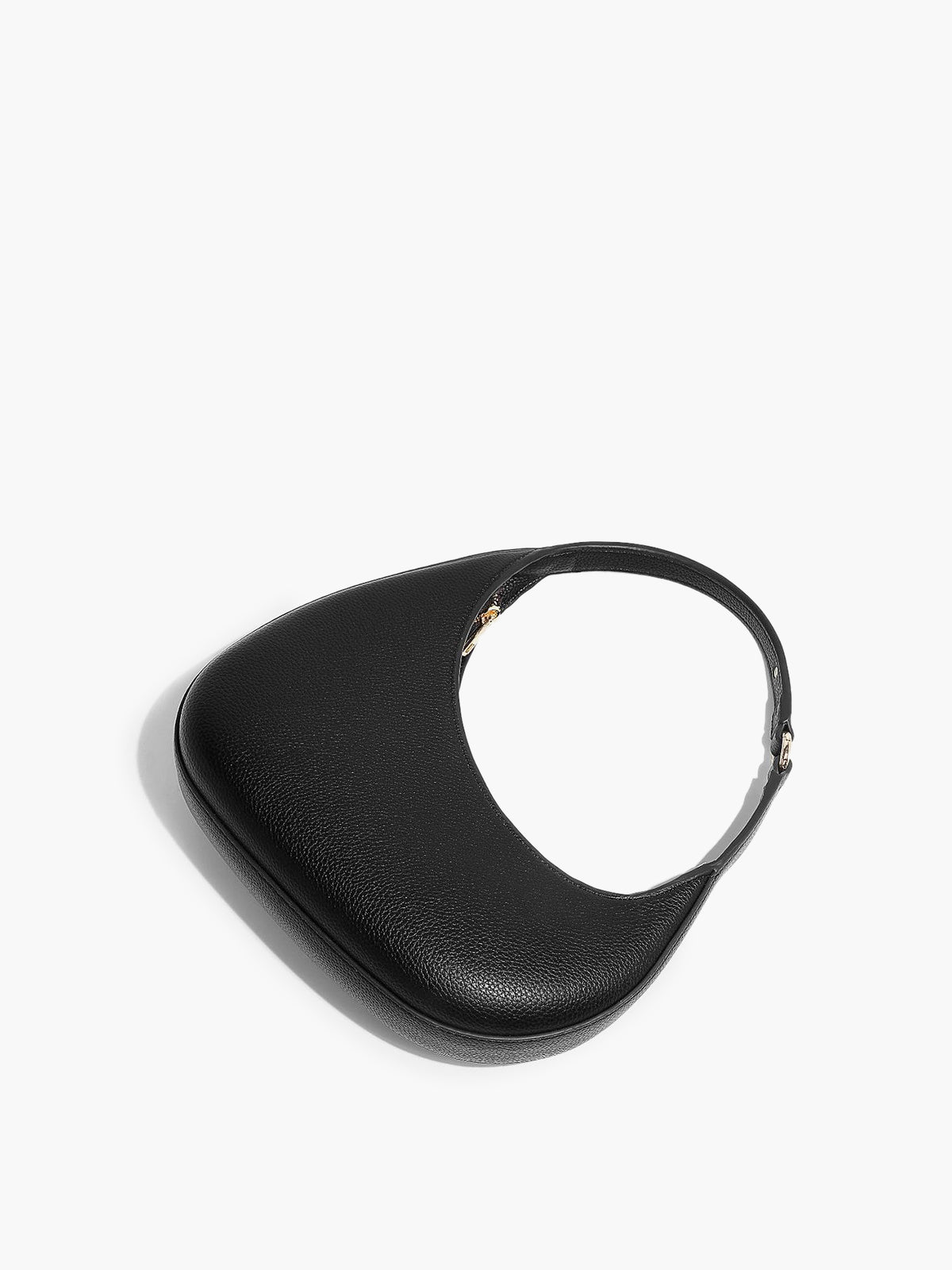 Structured Crescent Shoulder Bag