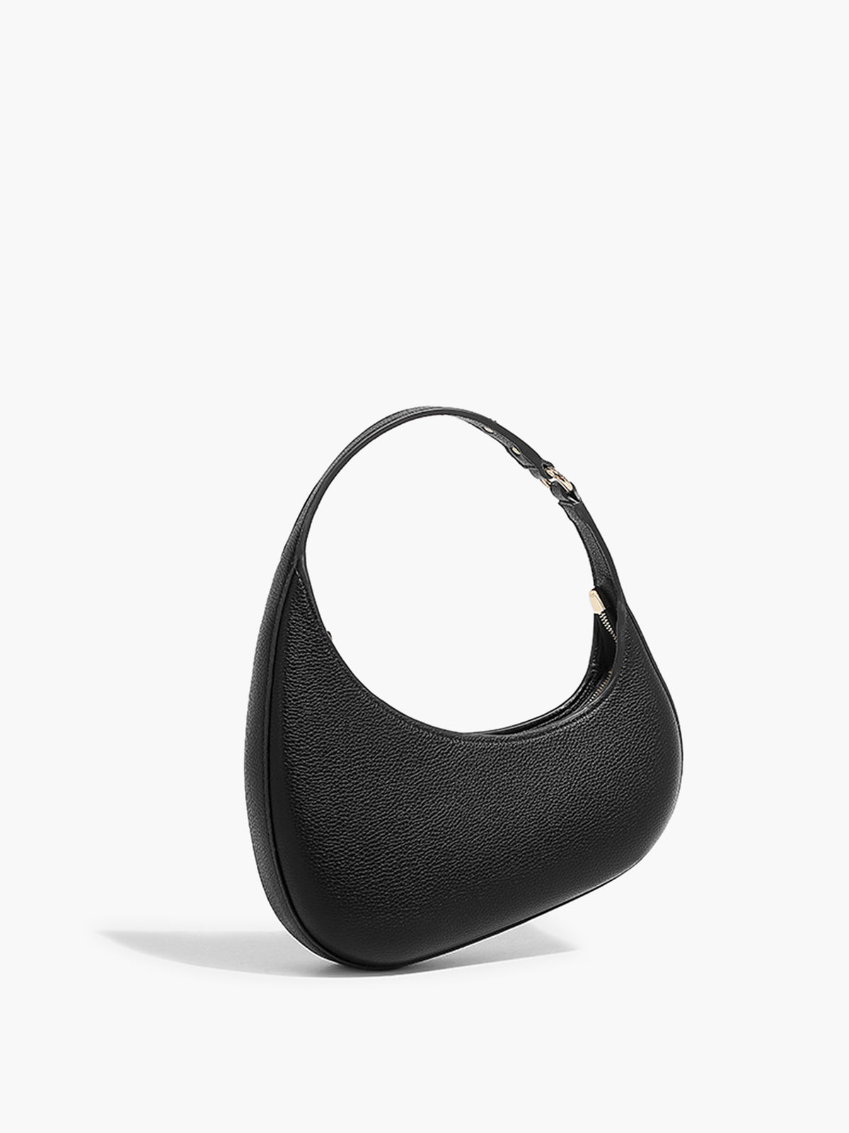 Structured Crescent Shoulder Bag