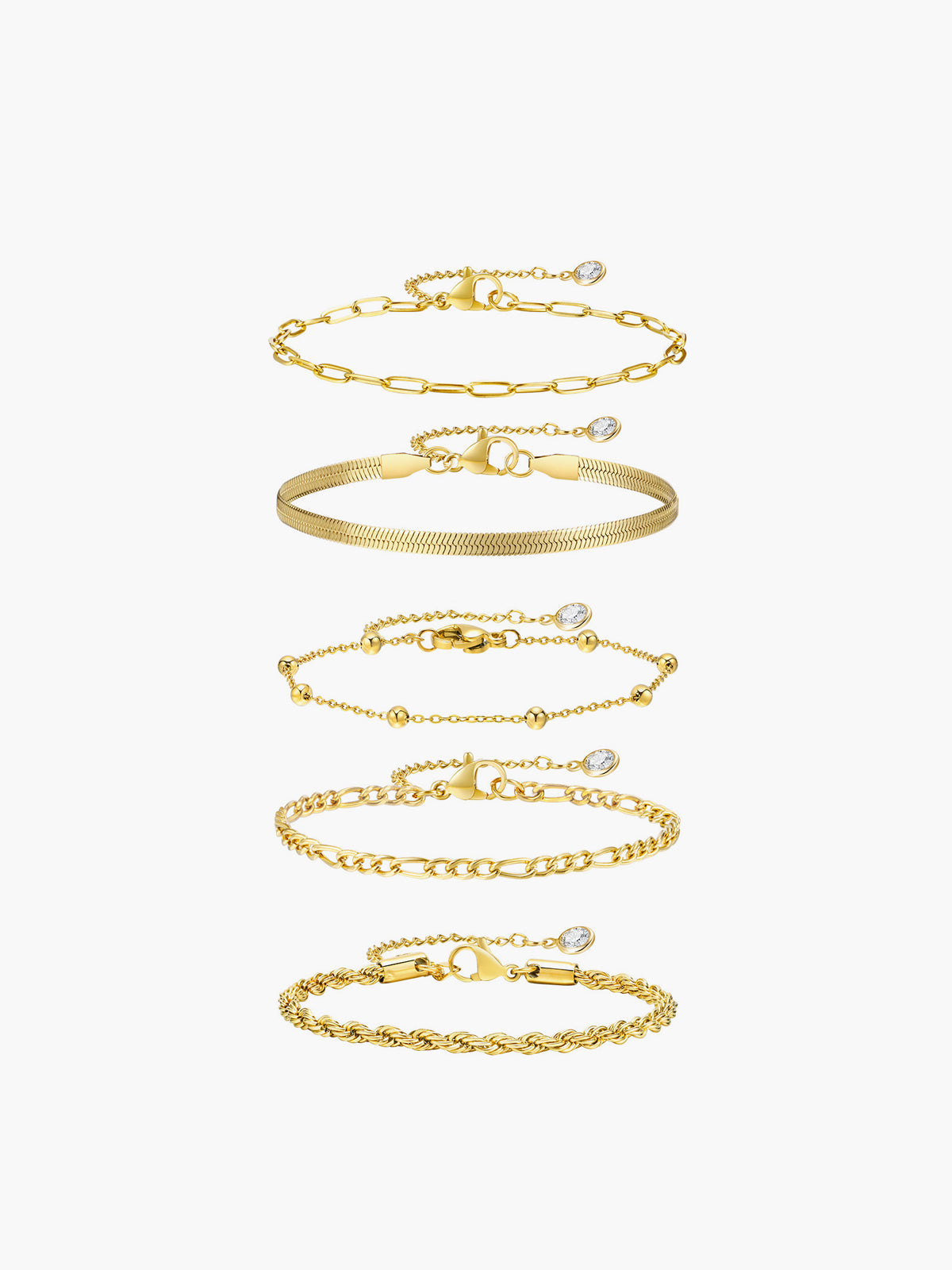 Linear Texture Bracelet Set