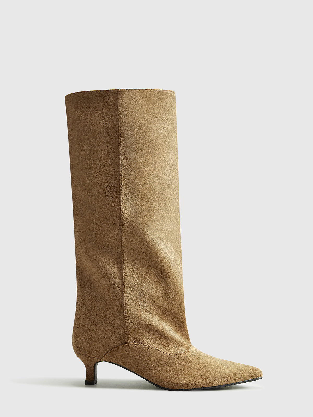 Vienna Suede Kitten Boots