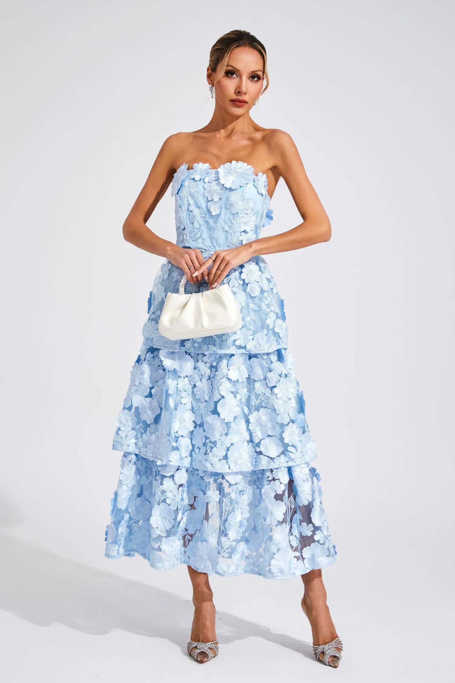 Bloom Éclat Strapless Dress