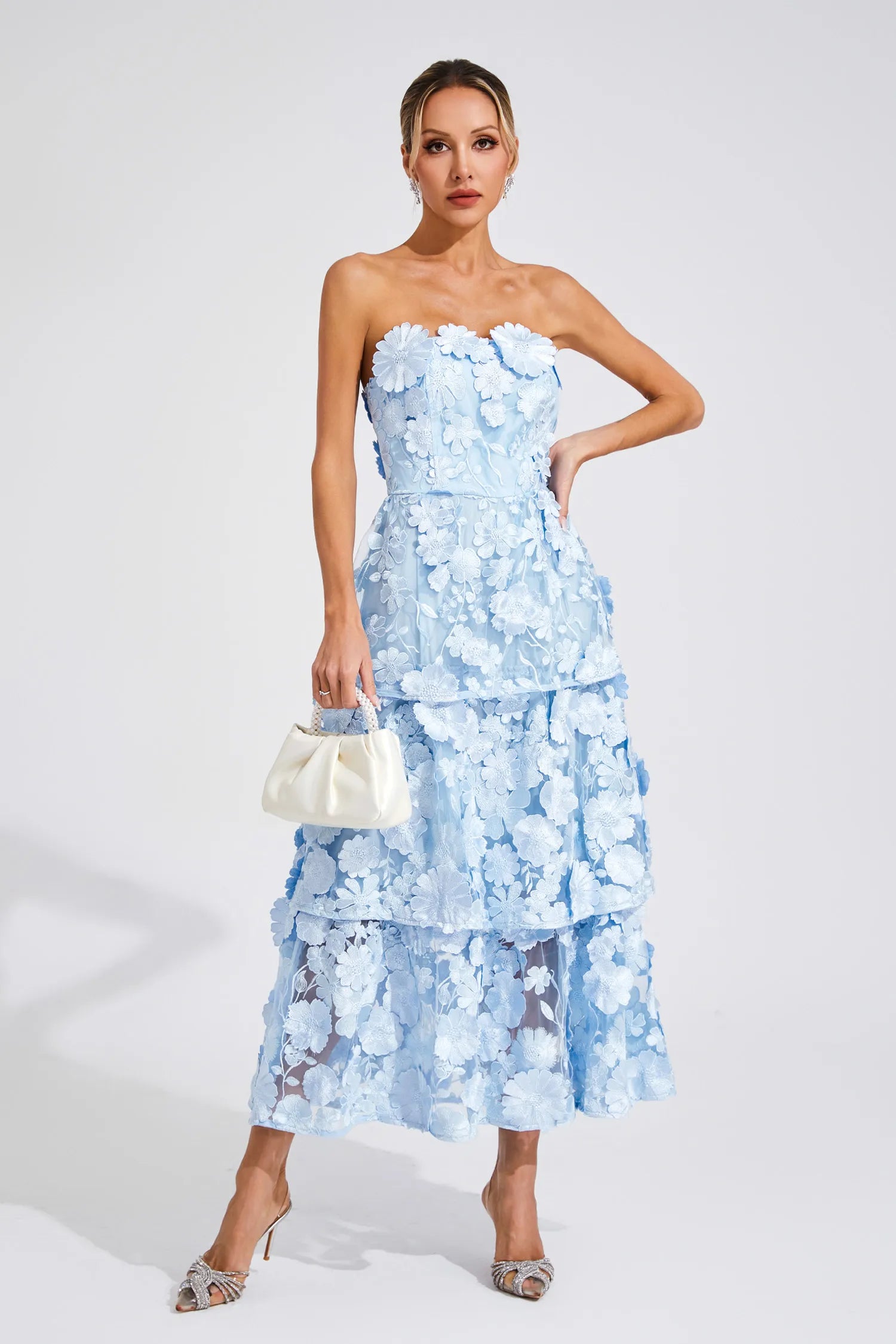 Bloom Éclat Strapless Dress
