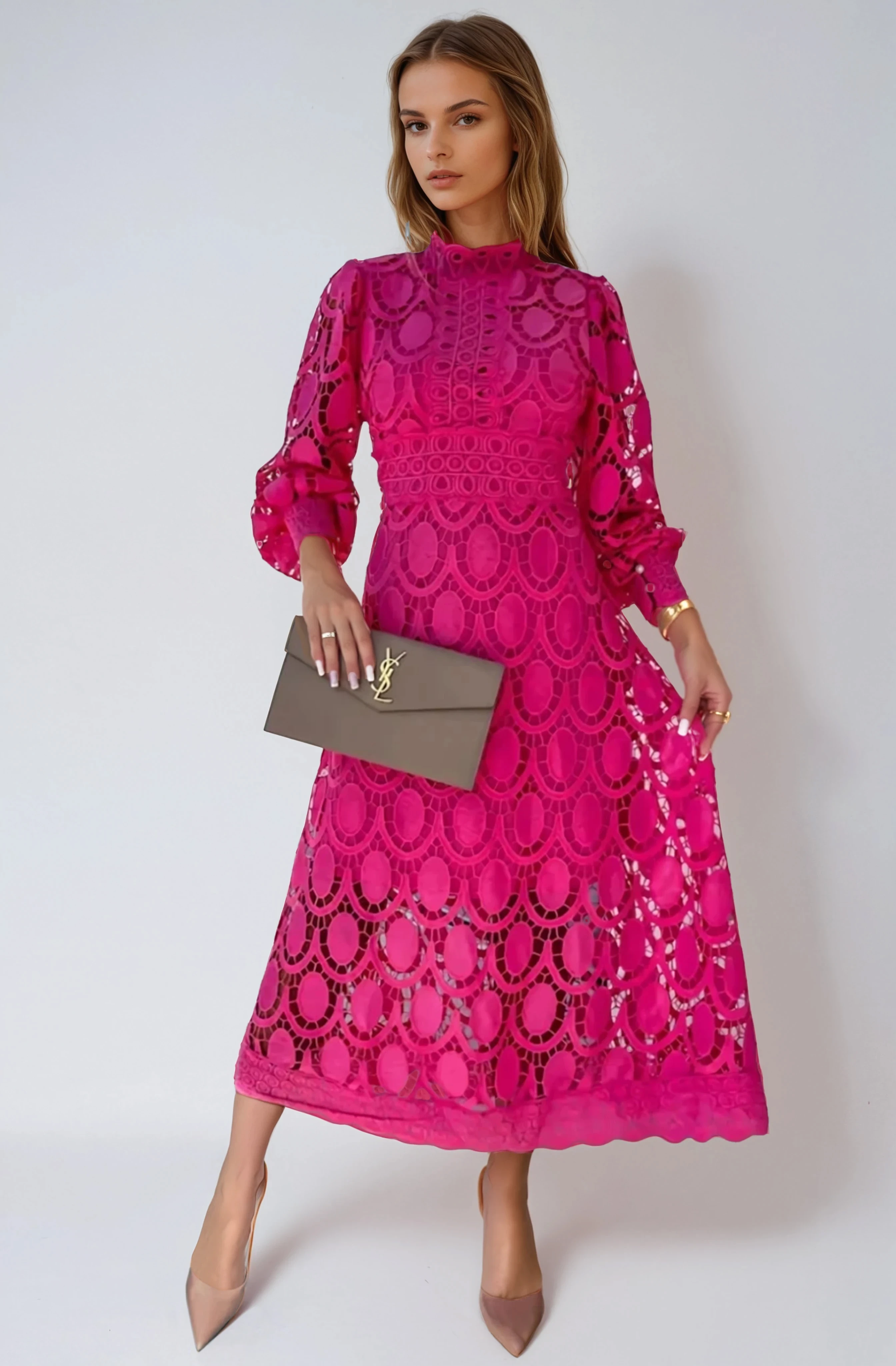Fuchsia Halo Dress