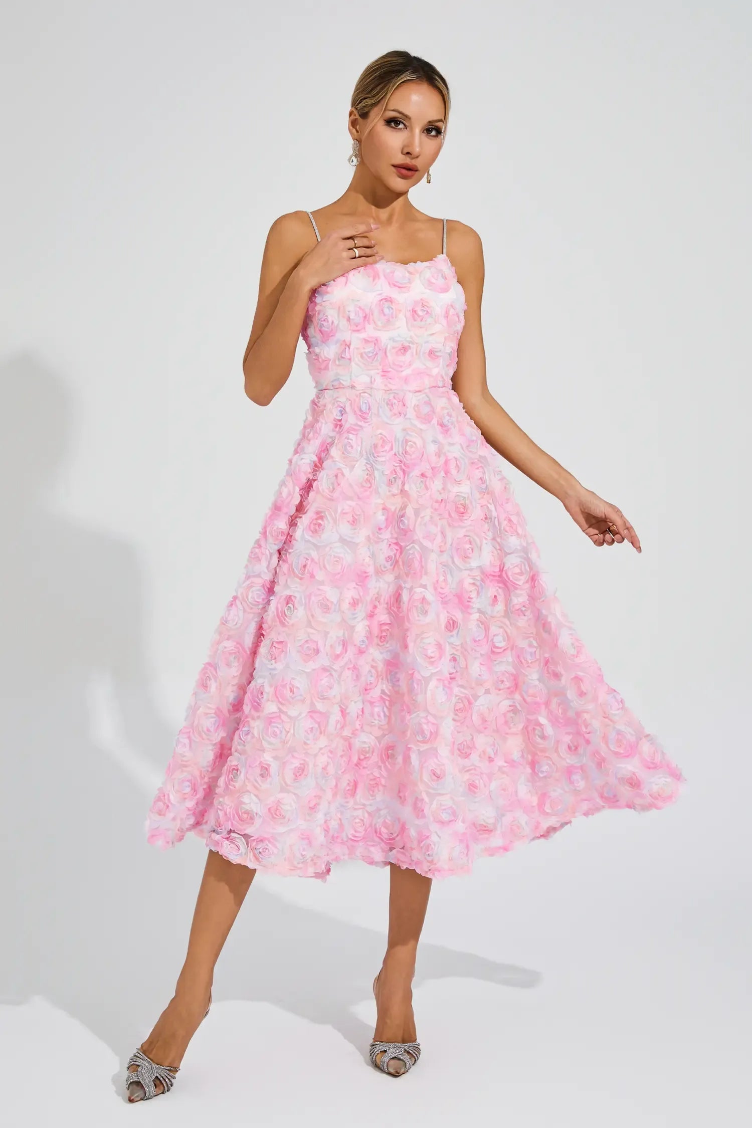 Blossom Whirl Midi Dress