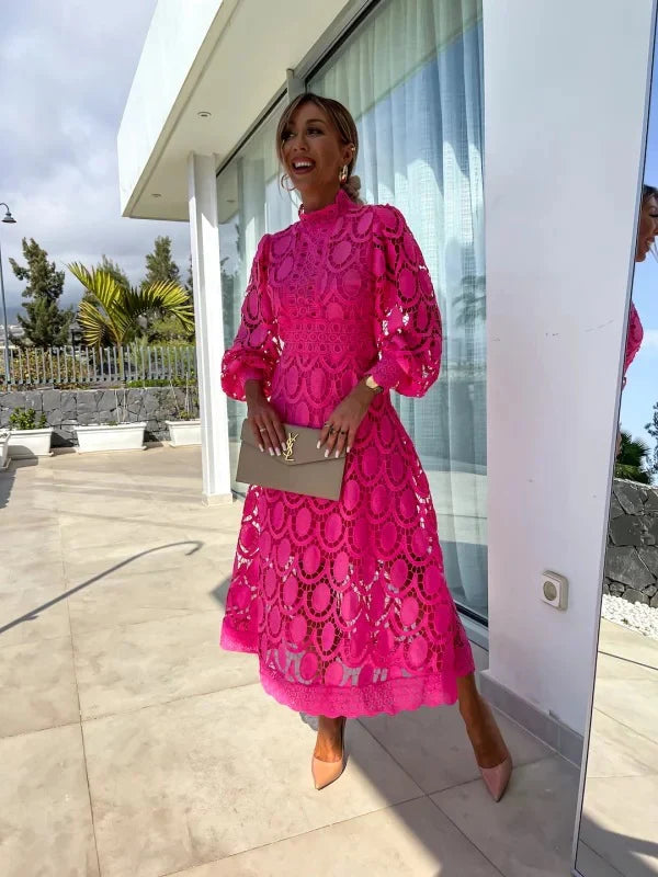 Fuchsia Halo Dress
