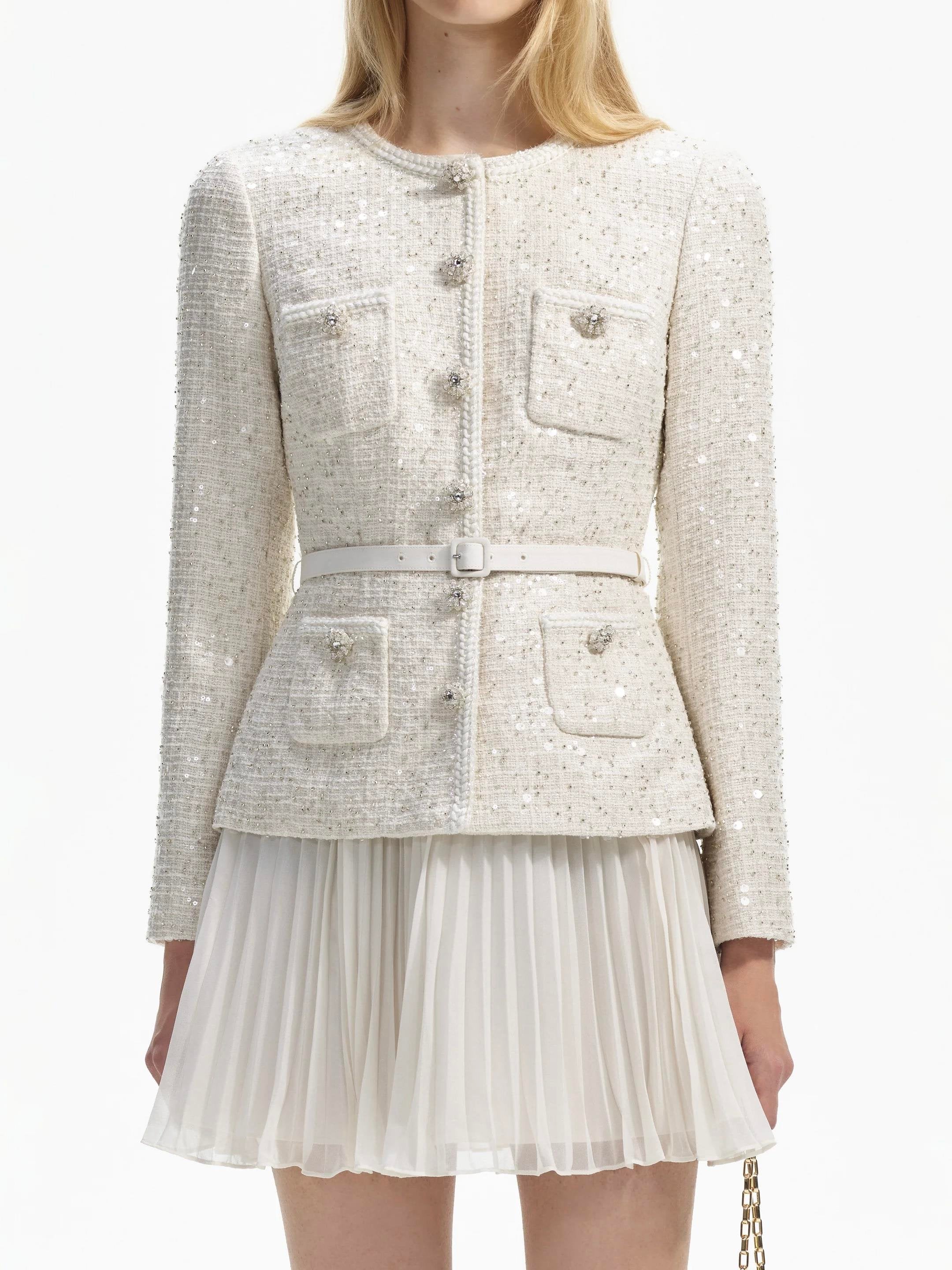 Pearl Glimmer Tweed Set